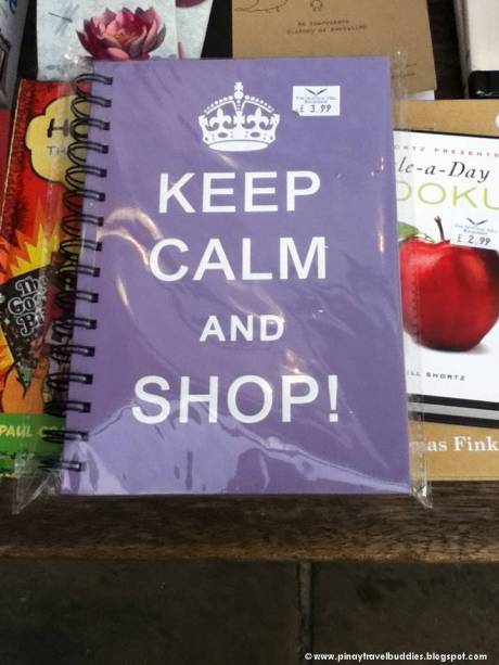 Keep Calm and Shop notebook